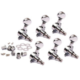 Electric Guitar Machine Heads Plated Silver Tuning Keys Durable Metal Guitar Pegs V1366-AZ2-W-27485