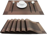 Placemats - Heat-resistant, non-slip placemats - Easy-to-wipe and clean woven placemats - Suitable V1188-MS101-01097-1