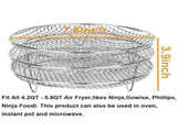 Air Fryer Accessories-Air Fryer Three Stackable Racks for Airfryer,Air Fryer Rack Stainless Steel V1370-AZ4-21545
