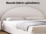 Artiss Bed Frame Gas Lift Strorage Beds Base Platform Boucle Fabric Queen ELLA BFRAME-G-ELLA-Q-BG-ABC