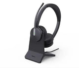 Yealink BH70 Bluetooth Wireless Dual Headset with Stand Teams USB-C/A, 3 mic noise cancellation Talk V1202-V2-IPY-BH70-D-MS-CA-CS