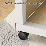 Height Adjustable Rolling Overbed Table 60cm Mobile Computer Desk V63-952821