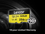 Lexar Professional Gold MicroSDXC Card UHS-II C10 U3 V60 A1 Full HD 4K UHD Reading Speed Up to V1202-843367132409
