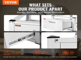 Laundry Pedestal 686mmmW x 366mmH, Washer And Dryer Base Stand Platform Universal Fit 299kg V952-XYJDZDCT2729XCSU3V0