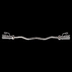 Chrome Olympic Curl Bar Barbell Heavy Duty EZ with Spring Collars V63-770285