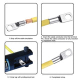 120 Pcs Copper Cable Lugs Electrical Battery Ring Terminal Connectors SC6-SC50 V238-SUPDZ-39601181851728