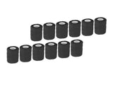 12Pcs Bandage Wrap Natural Latex Elastic Self Adhesive Wrap for Cows Dogs Horses 10cm Black V1294-YM0523-3111220104716