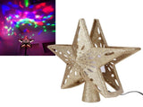 Christmas Tree Topper LED Projector Lights RGB Projection Lamp for Christmas Tree DecorEU Plug V1294-YM0901-3119200146012
