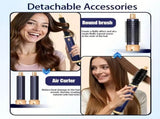 5-In-1 Hot Air Styler Hair Styling Tool Salon-Quality Hair Curling - Blue - Size 01 V1403-108-24827-BLU-01