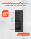Shower Niche 40.6 x 50.8 x 10.2 cm Recessed Wall Divider Shelf Bathroom V952-SLLYBK2C16INJ0D06001V0