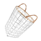 Woven Iron Wire Storage Basket for Bedroom, Stylish Organizer for Sundries, Clutter Holder & V1370-AZ4-14045