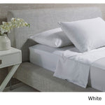 Accessorize 1000TC Cotton Rich Sheet Set White King V442-HIN-SHEETS-1000TCCOTTONRICH-WHITE-KI