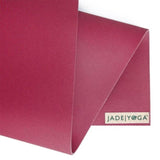Jade Yoga Harmony Mat - Raspberry & Iron Flask Wide Mouth Bottle with Spout Lid, Fire, 32oz/950ml V398-JY-368RAS-IFB
