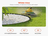 Landscape Edging, 3000 x 4 cm Plastic Garden Border Edging with 120 Spikes, No Dig, Flexible Lawn V952-SLPZ100FT15I7OUMN001V0
