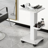 Embellir Salon Trolley Cart Spa Beauty Rolling Tray Hairdressing Storage Stand SA-TR-2T-WH
