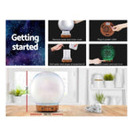 Essential Oil Aroma Diffuser - 100ml Mirror Ball 3D Fireworks Mist Humidifier V238-SUPDZ-31442129453136