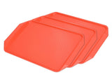 3PCS Colorful Food Tray Rectangle Thickened Binaural Plastic Tray Heat Resistance Stackable V1294-YM0523-3118220042011