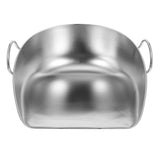Stainless Steel Dustpan with Ergonomic Handle for Home and Farm Use V1369-AZ3-W-19132