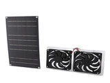 Solar Panel Fan Kit 100W Dual Fans IP67 Waterproof Low Noise Wide Application Solar Powered Fan For V1294-YM0715-3111220138411
