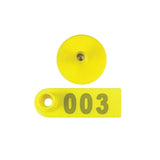 1-100 Cattle Number Ear Tag 5x2cm Set - Yellow Small Pig Sheep Livestock Label V238-SUPDZ-28747530109008