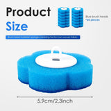 Toilet Brush Cleaning Kit, 360&deg Deep Cleaning, Ergonomic Extended Handle, Automatically Lid Opening V1369-AZ3-W-12284