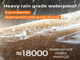 3 Piece Rainy Day Pet Care Set - 6XL Size Waterproof Dog Hooded EVA Transparent Raincoat with V888-ELOSUNG52606
