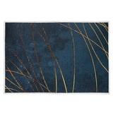 200x300cm Large Floor Blue Teal Rug Modern Area Carpet for Bedroom & Lounge V63-838311