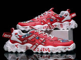 Women's Fashionable Graphic-Print Chunky Sneakers - White - Size 9 V1106-M-SHOE-7942-WHIT-9AU9EU40