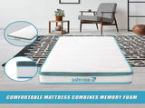 Single 20cm Hybrid Mattress Memory Foam and Innerspring Support V63-821931