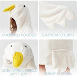 Cozy Oversized Blanket Hoodie, Fleece Wearable Blanket with Feet and Slippers, Ideal for Winter V1192-AZ-W-24247