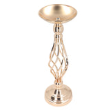 Table Candlestick Ornament Iron Twisted Curb Candle Holder Decorative Ornament Wedding Candlestick V1294-YM0710-3115230100011