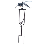 Outdoor Owl Stake Iron Simulated Handmade with Flexible Joints Owl Lawn Decor for Garden V1294-YM0901-3111240134811
