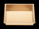 336 x 336 x 101mm Shower Niche Single Shelf Organizer No Tile Needed in Gold V63-905651