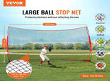 Barricade Backstop Net, 16x10 ft Ball Sports Barrier Netting, Portable Practice Equipment with Carry V952-DQW1610YC000DU462V0