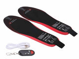 Heated Insoles DIY Cuttable Smart Remote Control USB Rechargeable Electric Heating Insoles for Men V1294-YM3113220238312-0421
