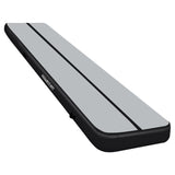 Powertrain Airtrack 20cm Thick 7m x 1m Inflatable Gymnastics Tumbling Mat Air Track - Black IFM-0701-GYBK