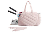 Womens Tennis Gym Bag Sports Tote Fits Two Rackets with Shoe Compartment - Pink V1308-DSZKI-142-3