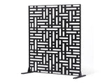 Metal Privacy Screen, 120 x 193cm, Outdoor Privacy Screens 3-Panel, Freestanding Outdoor Divider V952-DLSHWYSPMJS7CV2AZV0
