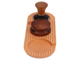 Coffee Tamping Set Wooden Handle Antiskid Coffee Tamper Distributor Station Kit for Kitchen L Base V1294-YM0717-3118220202913