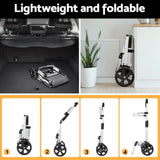 Emajin Shopping Trolley Cart 45KG Foldable Grey ST-45L-OX-GR