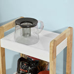 3-Tier White Storage Bathroom Shelf V178-85017