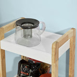 3-Tier White Storage Bathroom Shelf V178-85017