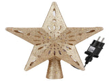 Christmas Tree Topper LED Projector Lights RGB Projection Lamp for Christmas Tree DecorEU Plug V1294-YM0901-3119200146012