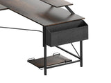 Levede Computer Desk Corner Desk Brown DH1051-BR