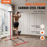 VEVOR Power Tower Dip Station, 2-Level Height Adjustable Pull Up Bar Stand, Multi-Function Strength V952-DGYTXSJBKDJGTIN4LV0