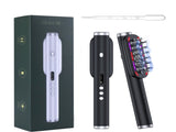 Black Vibrating Scalp Massager Comb - LED Therapy & Oil Infuser for Hair Growth V888-ELOSUNG26408
