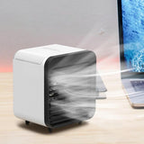 Portable Air Conditioner Fan 3 Speeds Cooling Humidifier Fan for Room Desk Bedroom Office White V1263-JX-7214-2