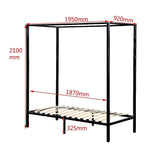 4 Four Poster Single Bed Frame V63-818183