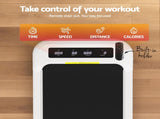 Everfit Treadmill Electric Walking Pad with Incline Under Desk Home Gym White TMILL-400-INC-WH