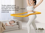 Pink Soft Weighted Hula Hoop - 1.4kg Knitted Spring Exercise Hoop for Waist Training - Quiet Home V888-ELOSUNG56527